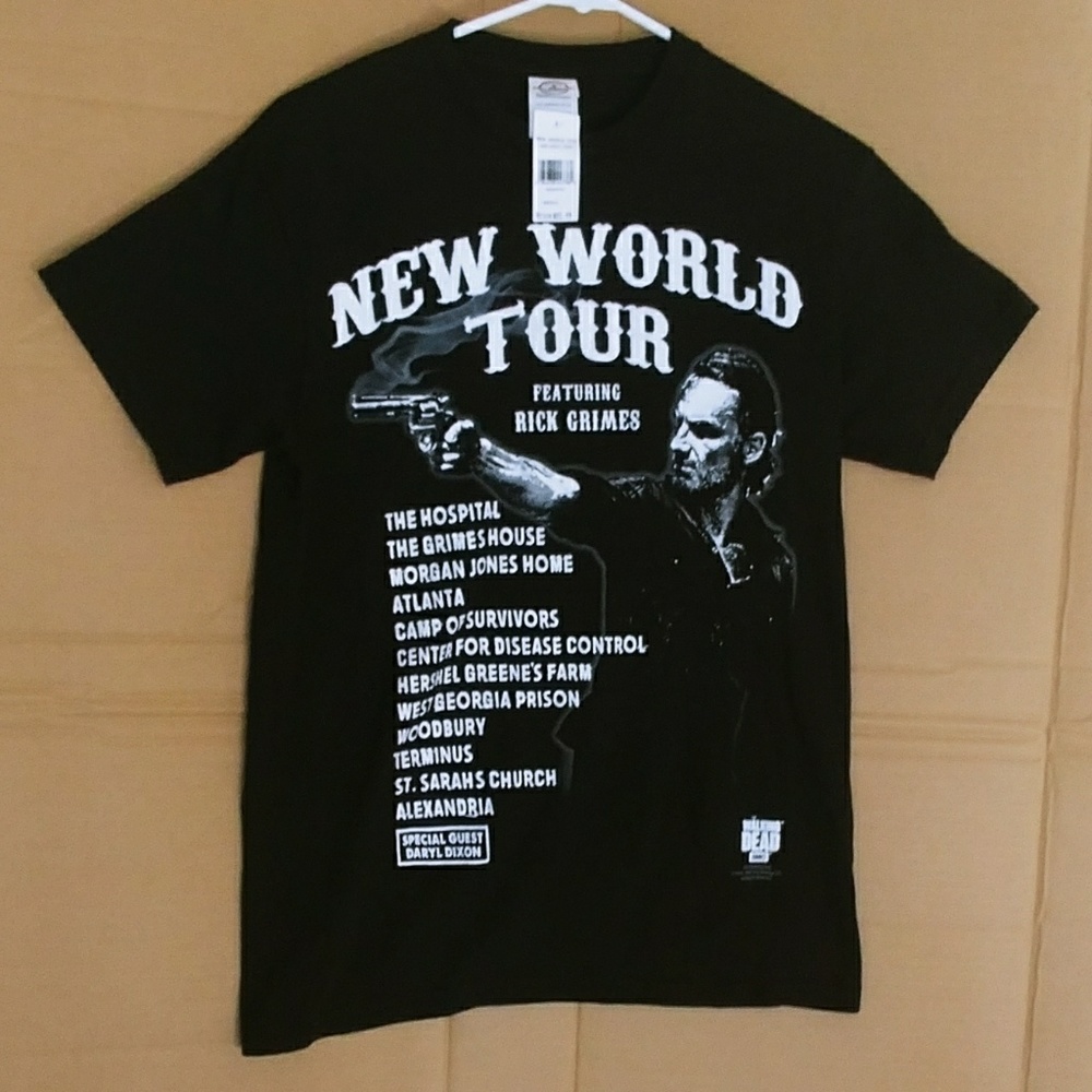💀Walking Dead 🌎 new world tour t-shirt🔥